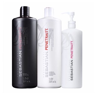 Kit Sebastian Professional Penetraitt Salon Trio - Shampoo 1000ml + Condicionador 1000ml + Máscara 500ml